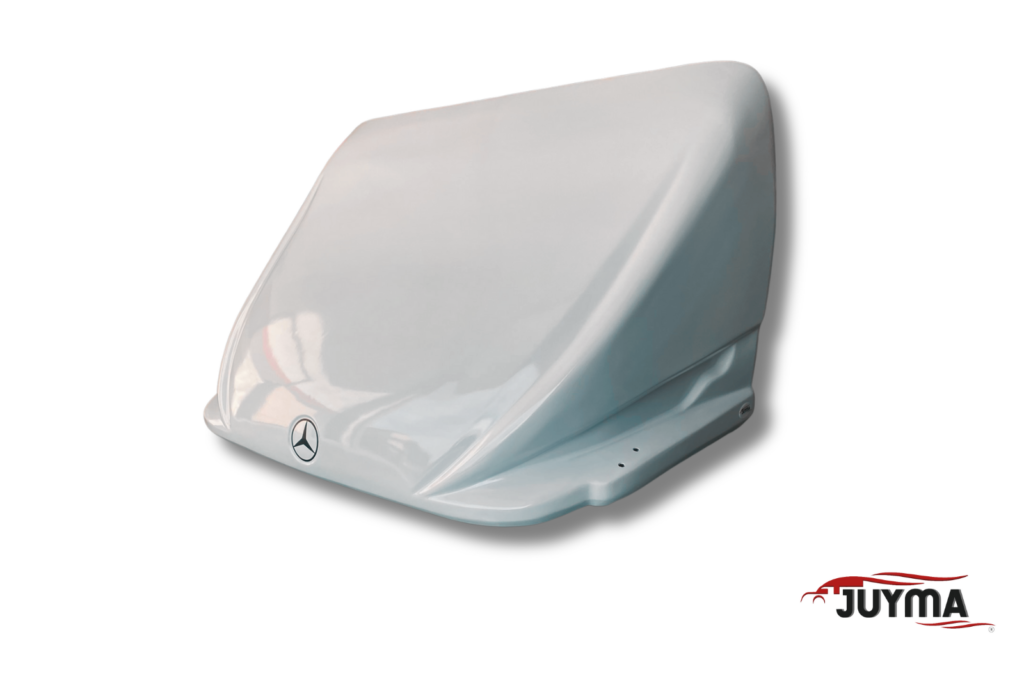 Déflecteur De Capot Noir Pour Mercedes Sprinter W906 (2014-2017) - Avec LED